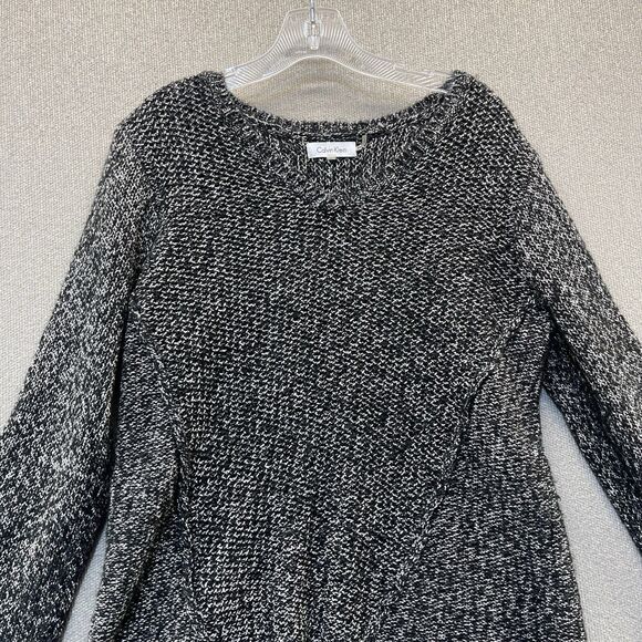 Calvin Klein Sweater Cable Knit Scoop Neck Women's Large - Picture 3 of 8